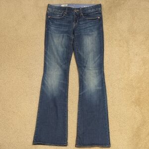 Vintage Gap 1969 Sexy Boot Cut Blue Denim Jeans for Women, Size 26/2R